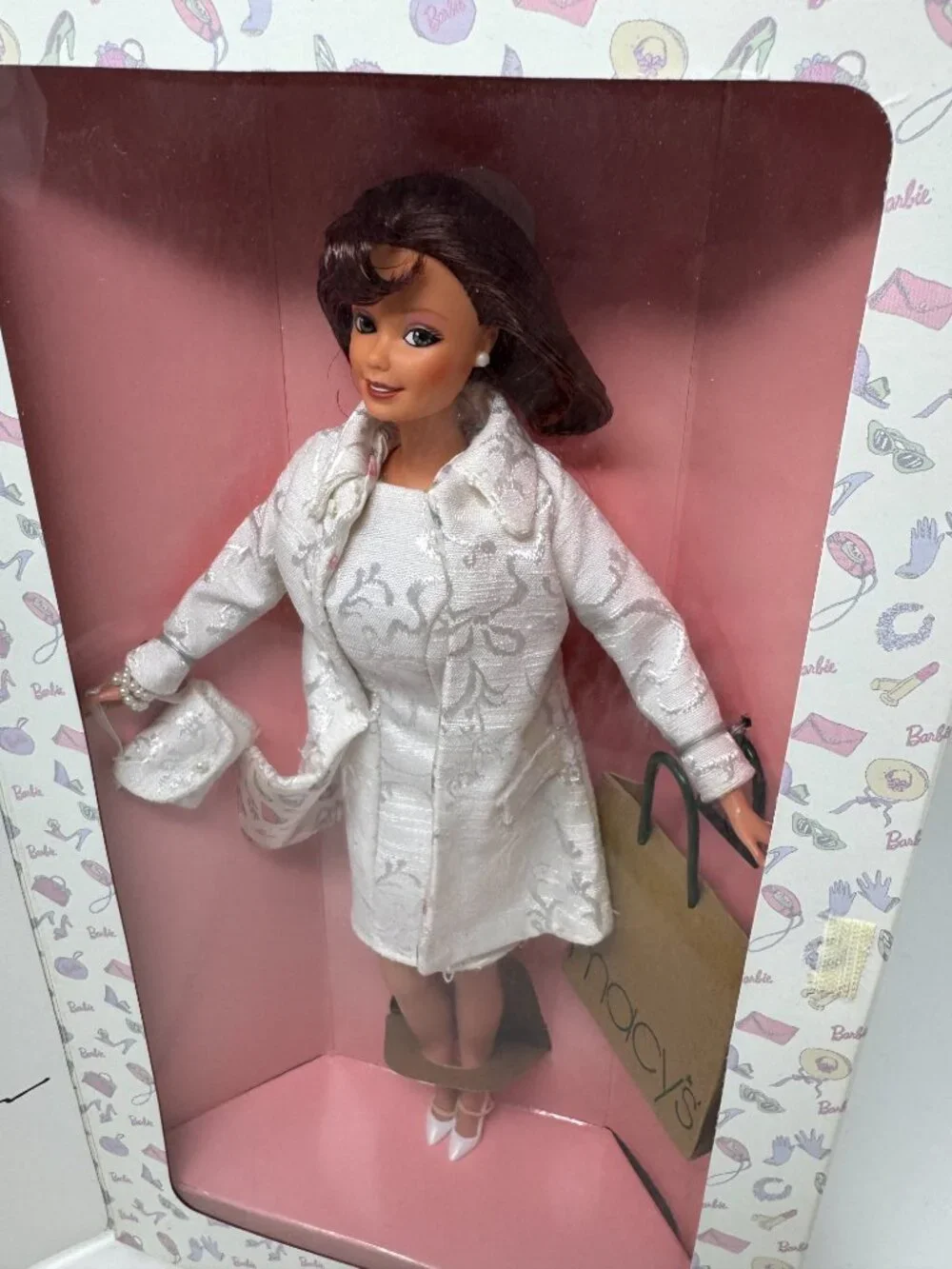 Vintage 1996 Barbie City Shopper Macy’s Nicole Miller Doll NRFB